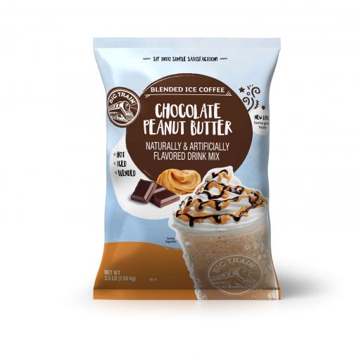 Big Train Chocolate Peanut Butter Blended Ice Coffee Beverage Mix