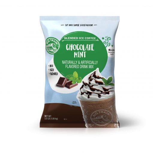 Big Train Chocolate Mint Blended Ice Coffee Beverage Mix
