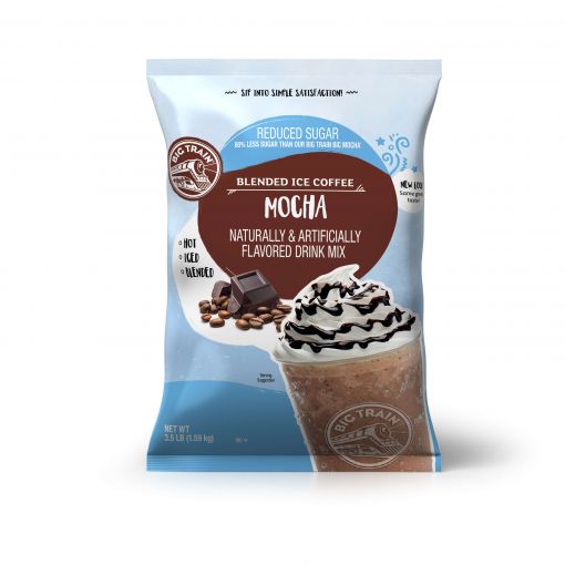 Big Train Reduced Sugar Mocha Blended Ice Coffee Beverage Mix
