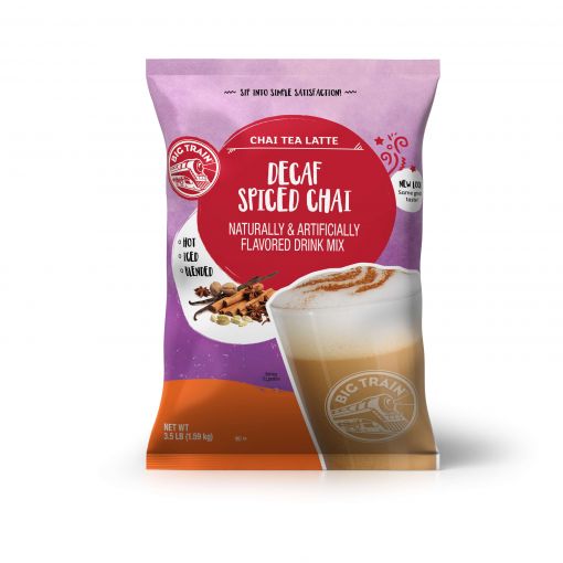 Big Train Decaf Spiced Chai Tea Latte Beverage Mix