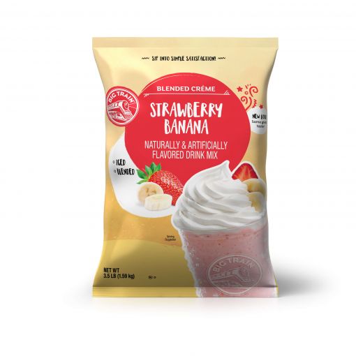Big Train Strawberry Banana Blended Crème Beverage Mix